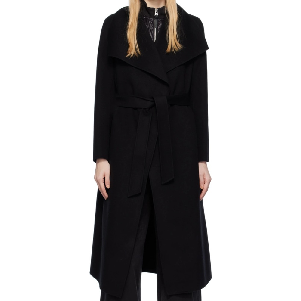 MACKAGE WOOL TRENCH JACKET WITH TIE